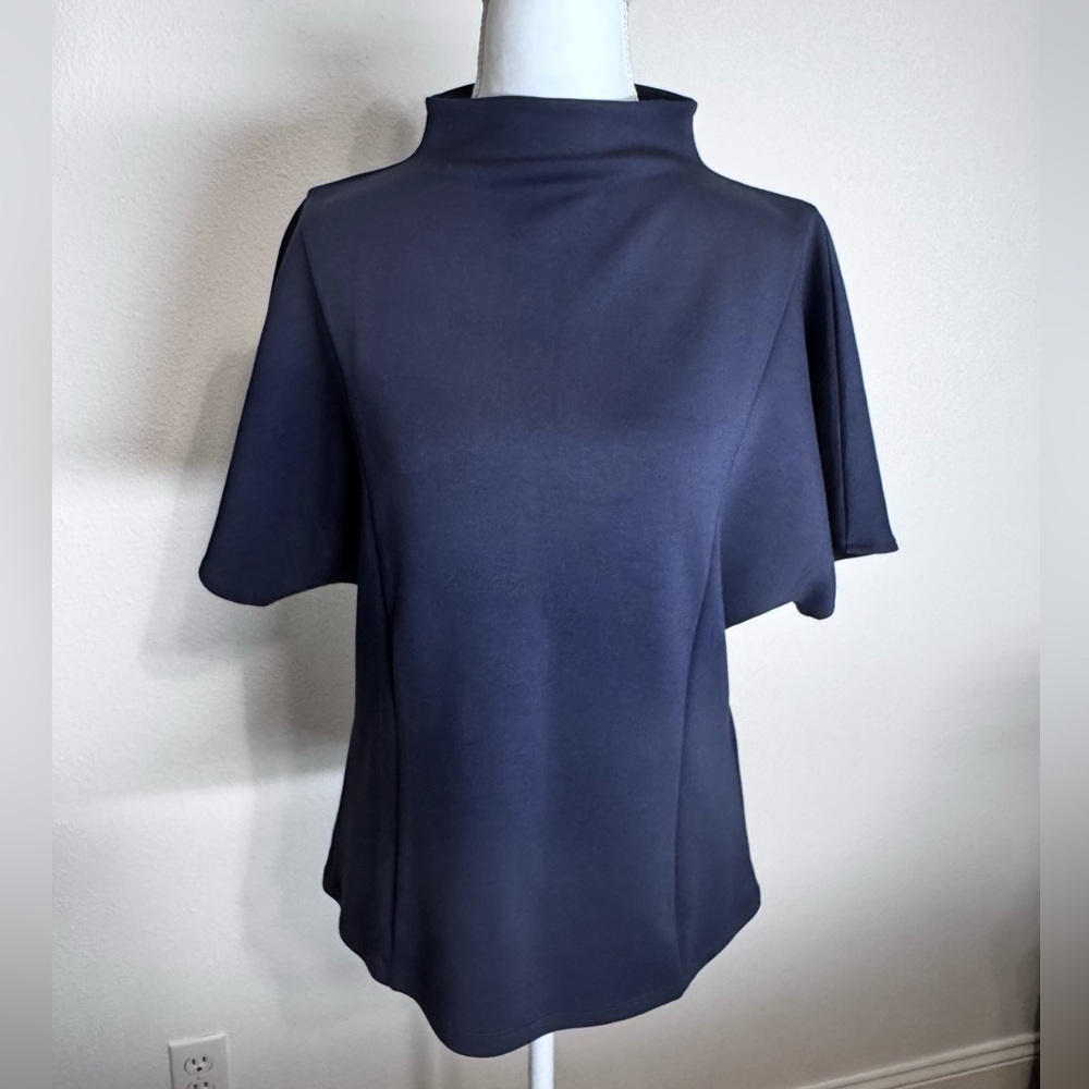 Banana Republic Navy Short Sleeve Blouse